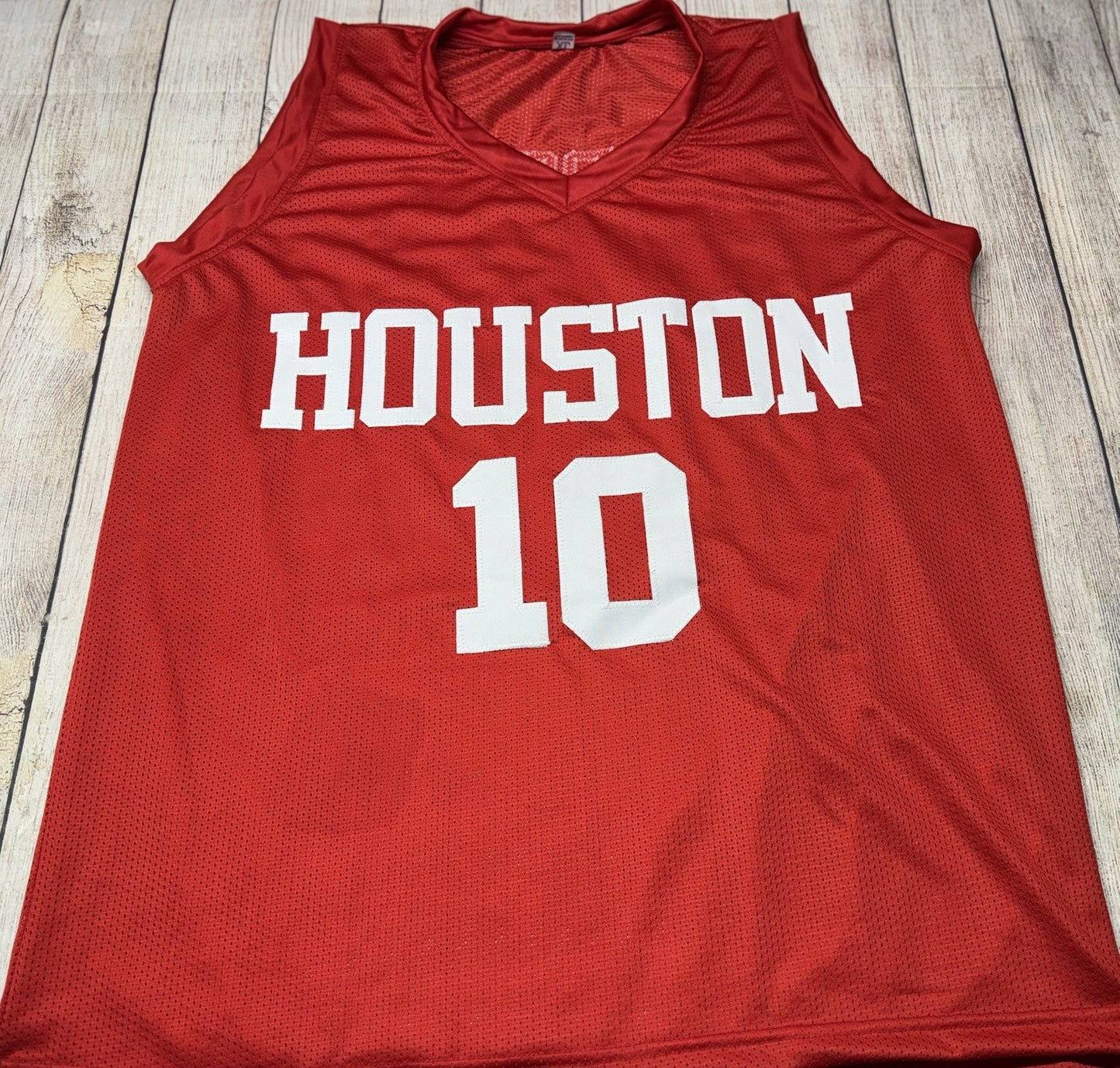 HOUSTON COUGARS OTIS BIRDSONG SIGNED RED CUSTOM JERSEY JSA COA!!!