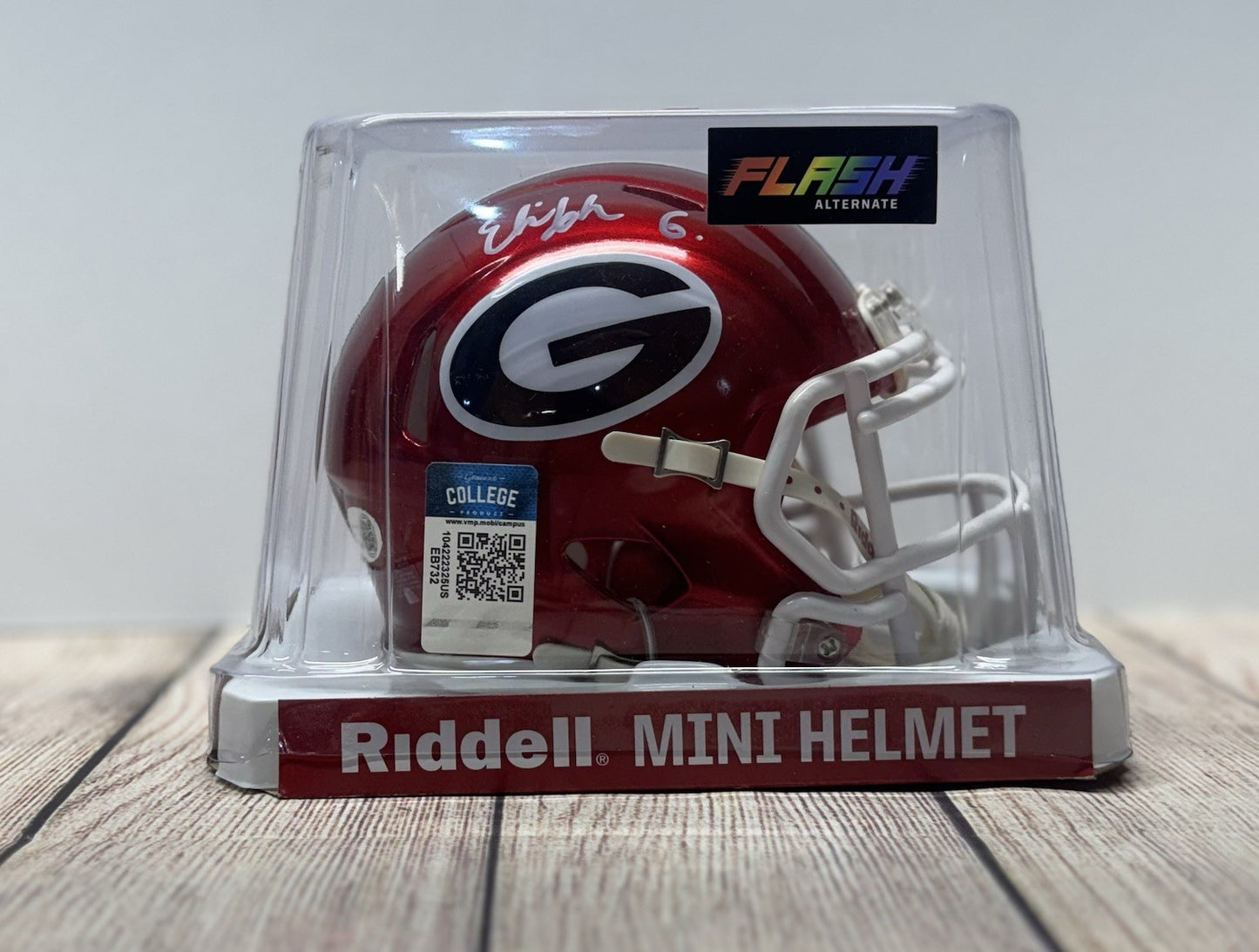 GEORGIA BULLDOGS ELIJAH GRIFFIN SIGNED FLASH MINI HELMET JSA COA!!!