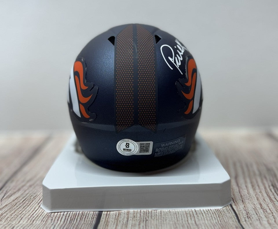 DENVER BRONCOS PATRICK SURTAIN II SIGNED SPEED MINI HELMET BECKETT COA!!!
