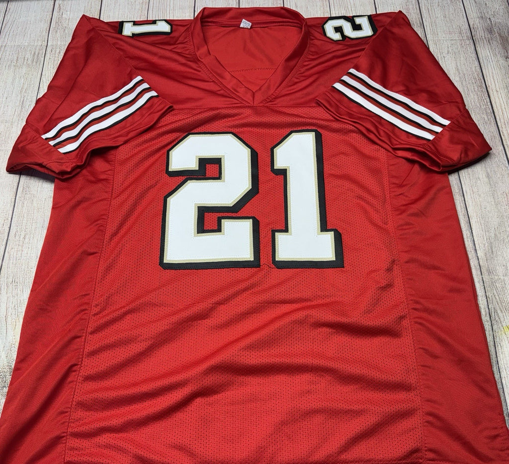 Frank Gore Autographed San Francisco 49ers Red Custom Jersey – JSA COA