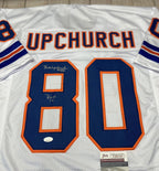 Rick Upchurch Rof 14 Autographed Denver Broncos White Custom Jersey – JSA COA