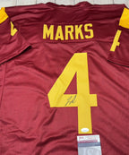 Usc Trojans JO Quavious Woody Marks Autographed Maroon Custom Jersey – JSA COA