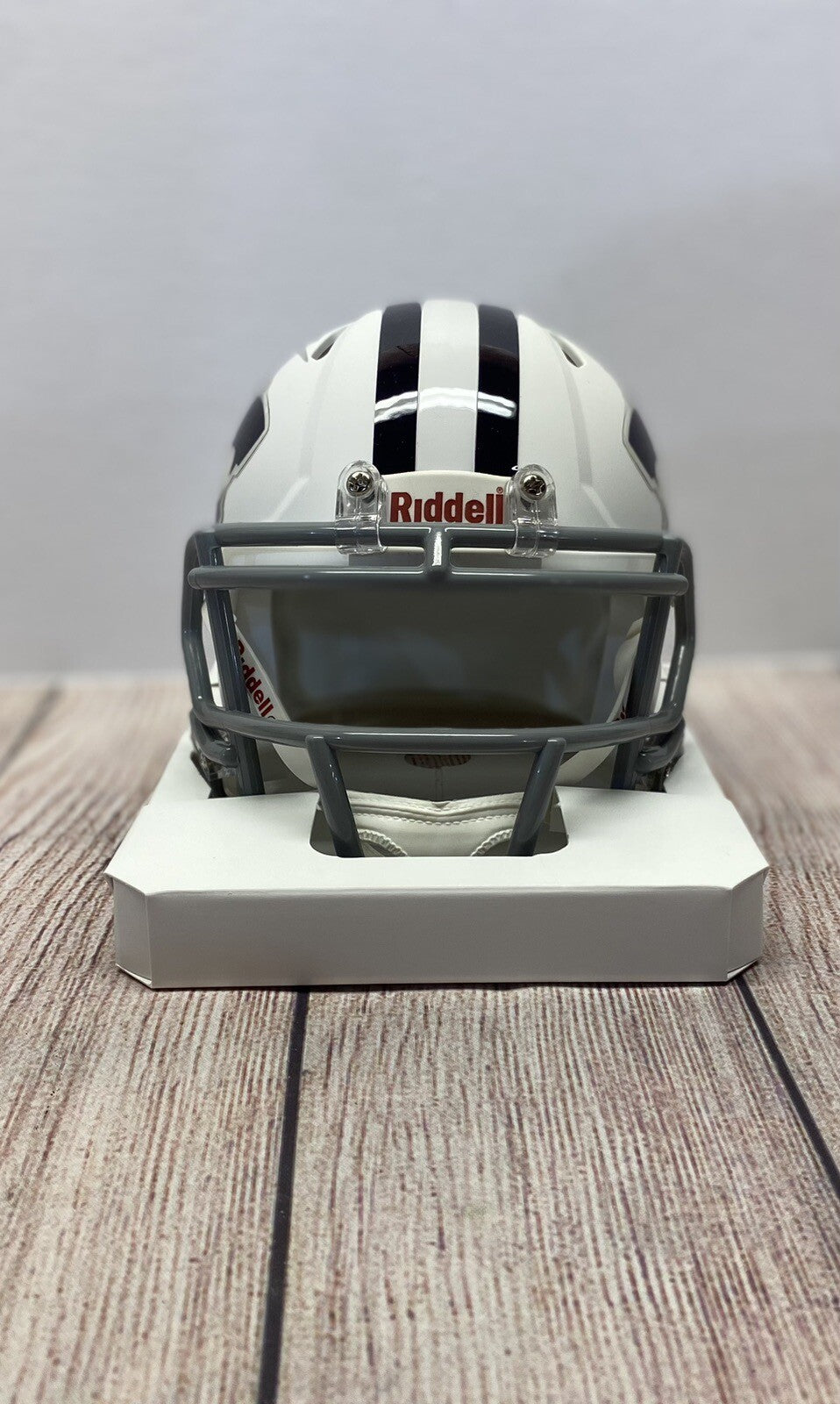 KANSAS STATE WILDCATS FELIX ANUDIKE-UZOMAH SIGNED WHITE MINI HELMET   BECKETT