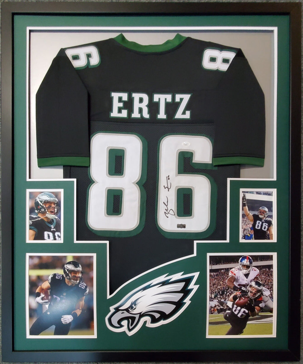 Zach Ertz Autographed Philadelphia Eagles Black Custom Jersey – JSA COA