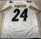 Joey Porter JR Autographed Pittsburgh Steelers White Custom Jersey – JSA COA