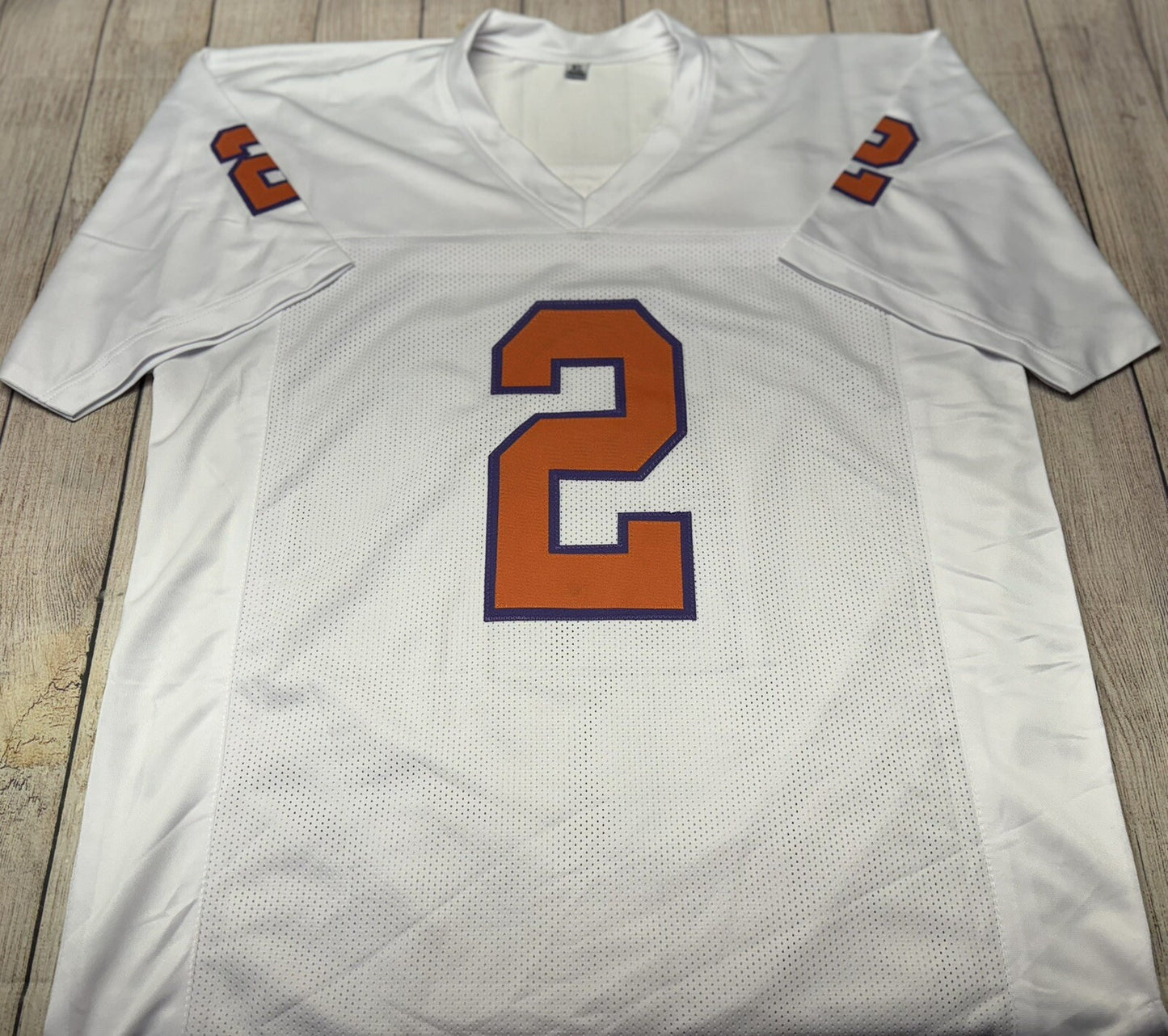 CLEMSON TIGERS NATE WIGGINS SIGNED WHITE CUSTOM JERSEY JSA COA!!!!