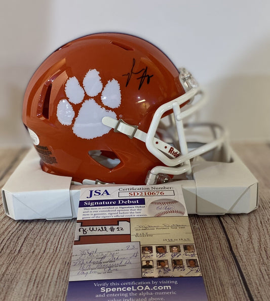 CLEMSON TIGERS  MYLES MURPHY SIGNED MINI HELMET JSA  COA!!!
