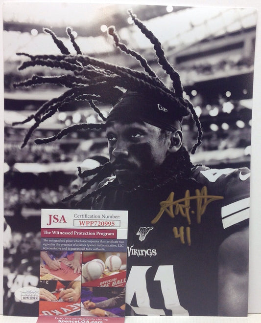 MINNESOTA VIKINGS ANTHONY HARRIS SIGNED 8x10 PHOTO3 JSA COA!!