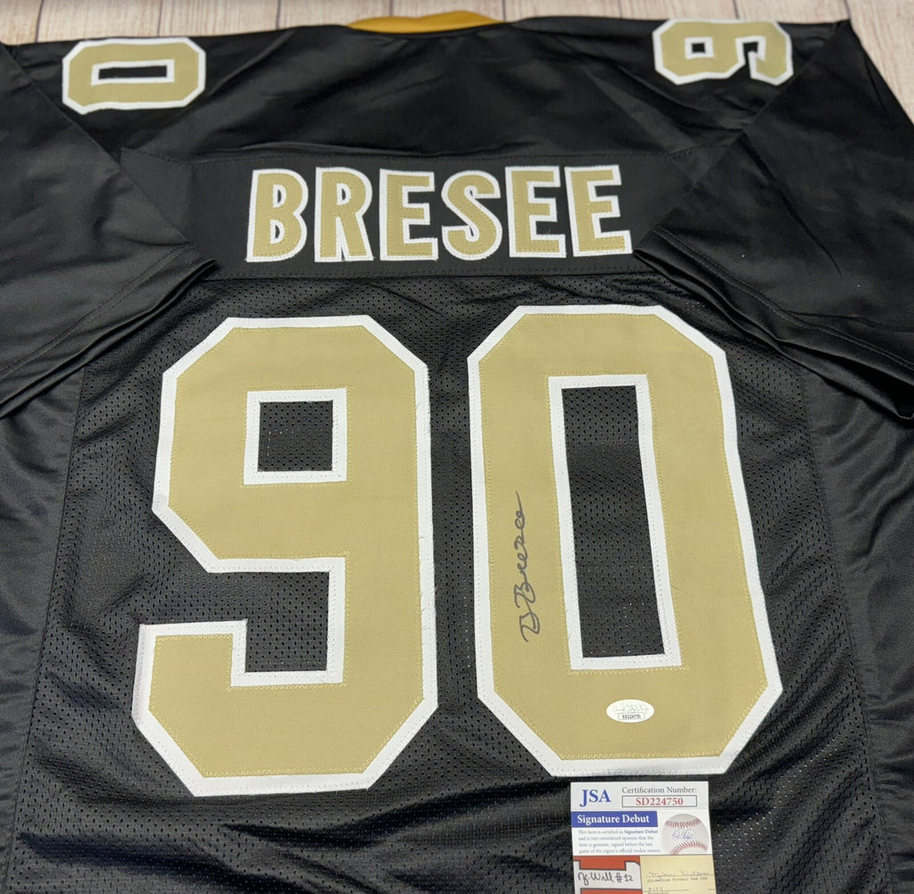 Bryan Bresee Autographed New Orleans Saints Black Custom Jersey – JSA COA