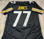 Broderick Jones Autographed Pittsburgh Steelers Black Custom Jersey – JSA COA