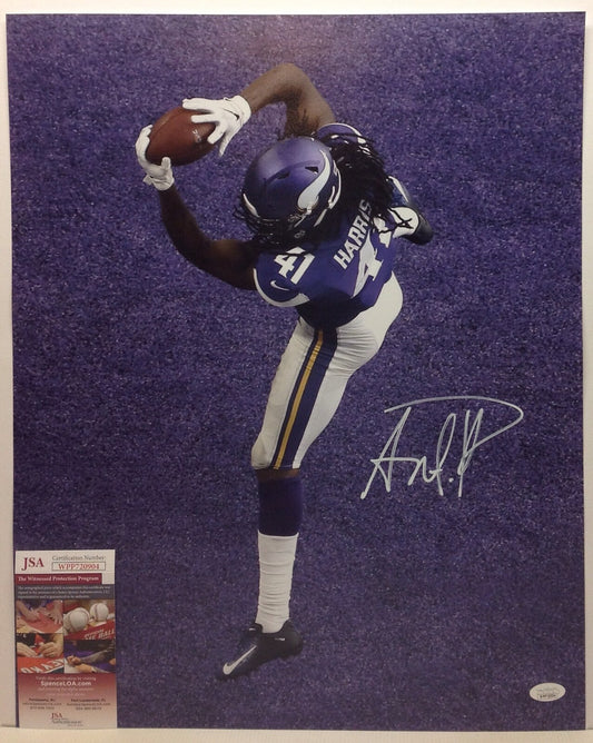 MINNESOTA VIKINGS ANTHONY HARRIS SIGNED 16X20 PHOTO3 JSA COA!!