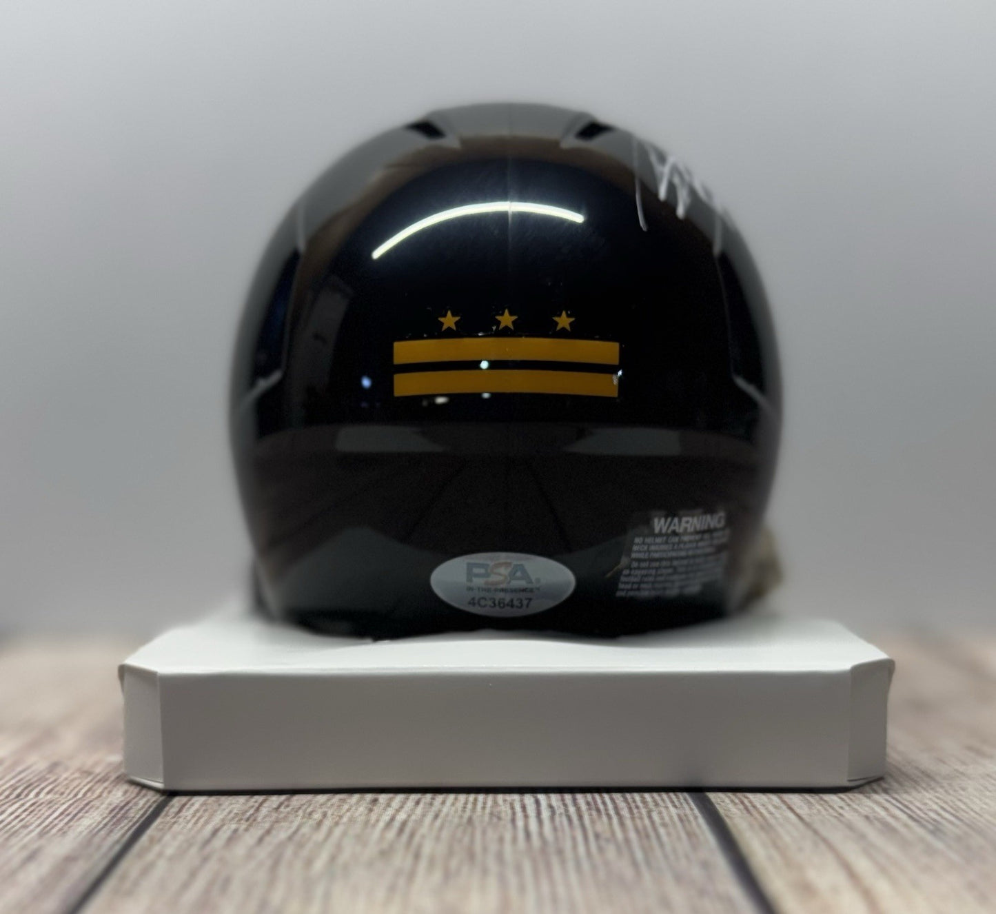 WASHINGTON COMMANDERS SIGNED BRIAN ROBINSON JR BLACK SPEED MINI HELMET PSA COA!!