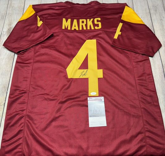 USC TROJANS JO’QUAVIOUS “WOODY” MARKS SIGNED CUSTOM MAROON JERSEY JSA COA!!