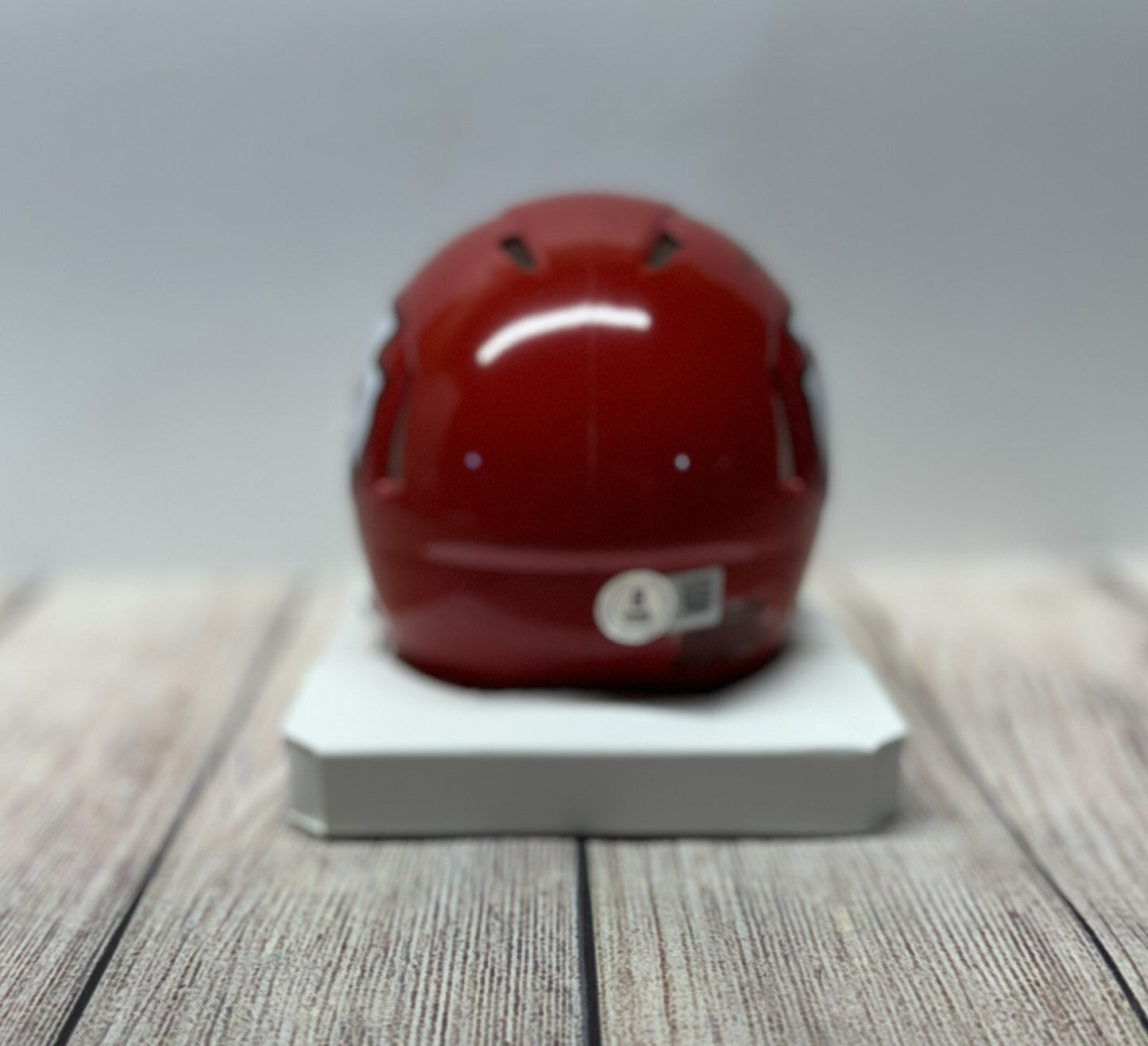 KANSAS CITY CHIEFS TRENT MCDUFFIE SIGNED MINI HELMET2   BECKETT COA!!!