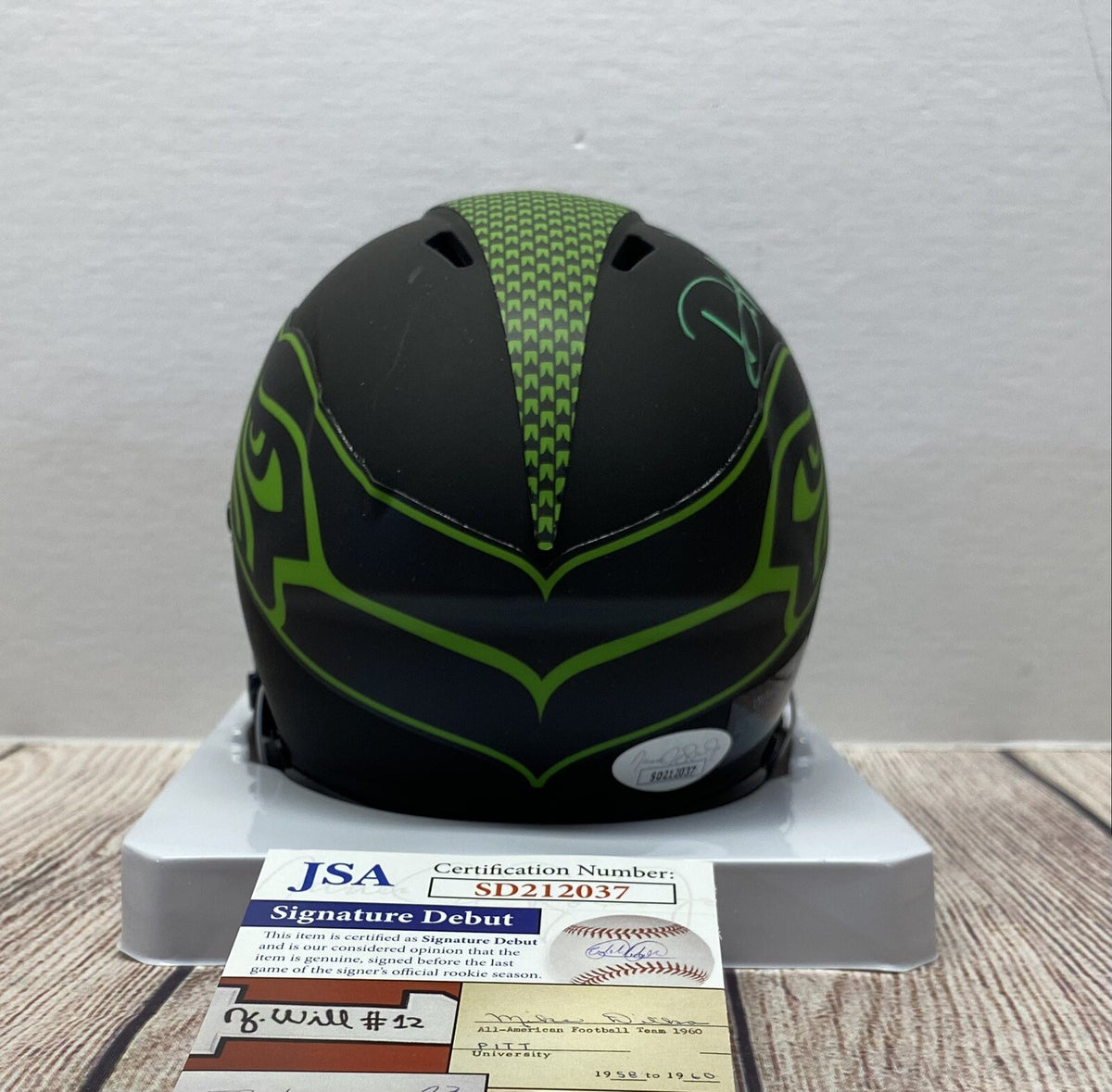 Devon Witherspoon Eclipse Autographed Seattle Seahawks Mini Helmet – JSA COA