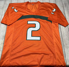 Miami Hurricanes Willis Mcgahee Autographed Orange Custom Jersey – Beckett COA