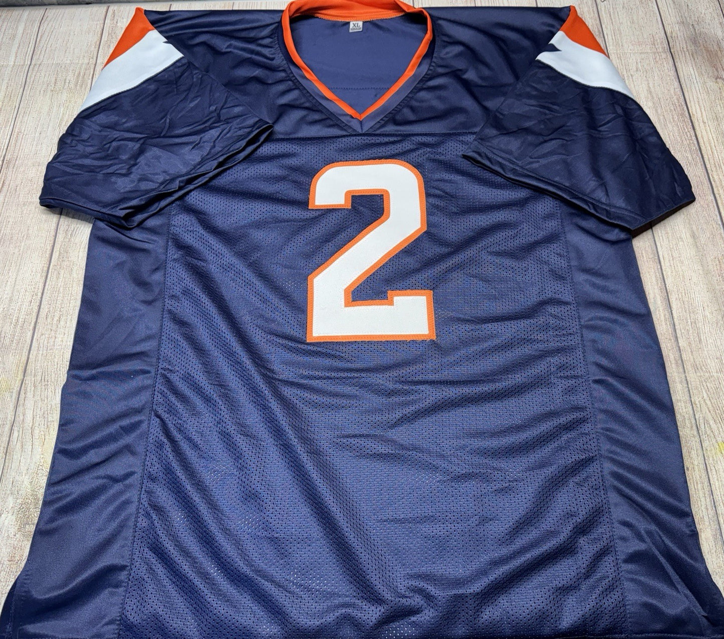 DENVER BRONCOS PATRICK SURTAIN II SIGNED BLUE CUSTOM JERSEY W/JSA COA!!!