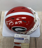Georgia Bulldogs Broderick Jones Autographed Mini Helmet – JSA COA