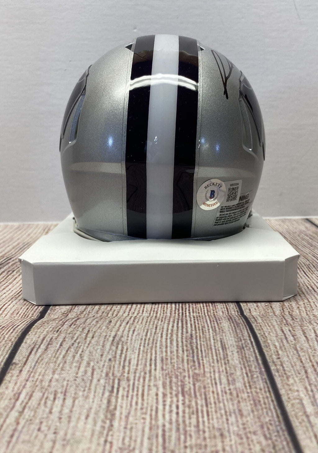 Kansas State Wildcats Felix Anudike-uzomah Autographed Gray Mini Helmet – Beckett COA