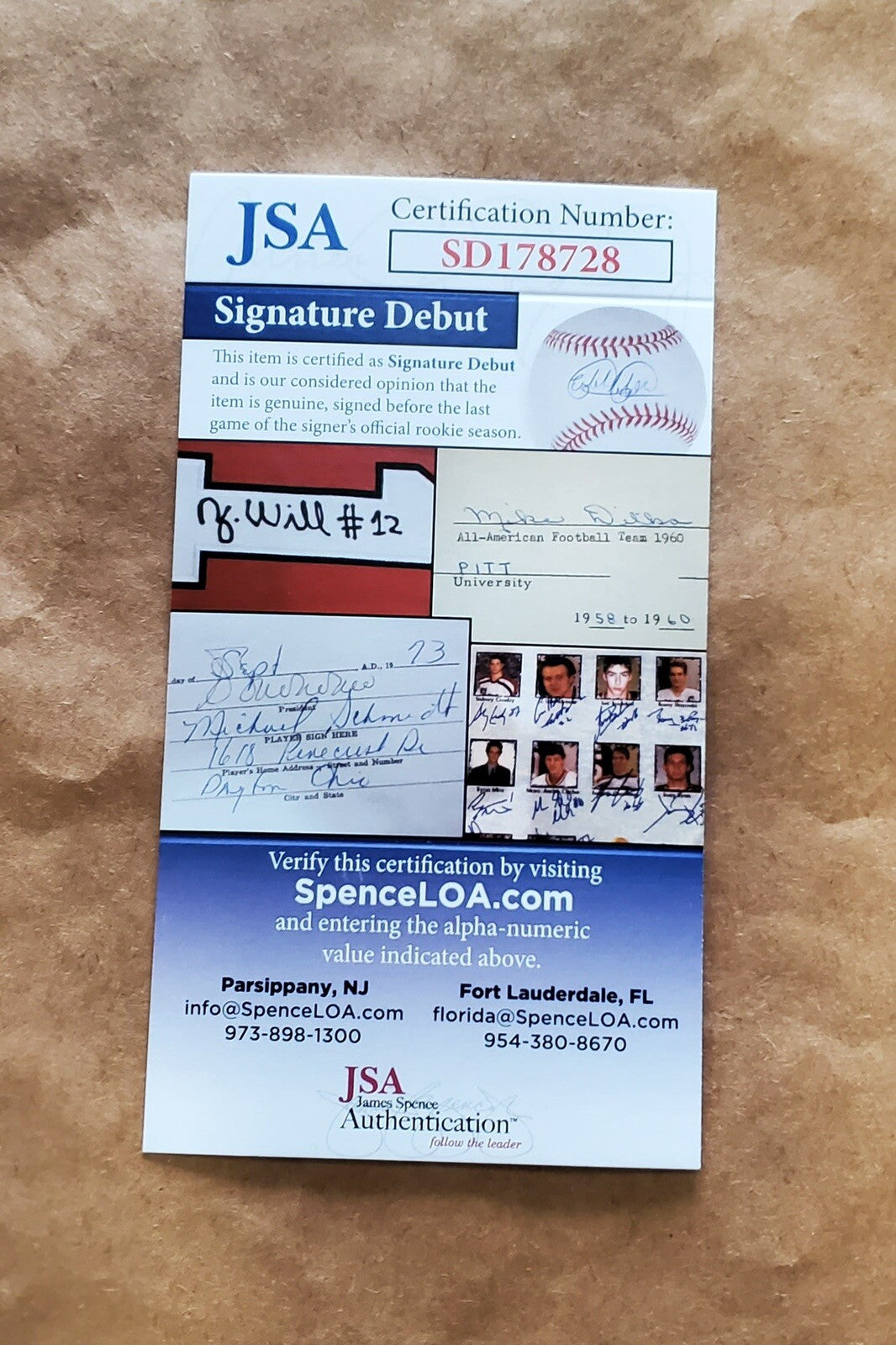 BALTIMORE RAVENS FRAMED ODAFE OWEH SIGNED PURPLE CUSTOM JERSEY JSA COA!!!