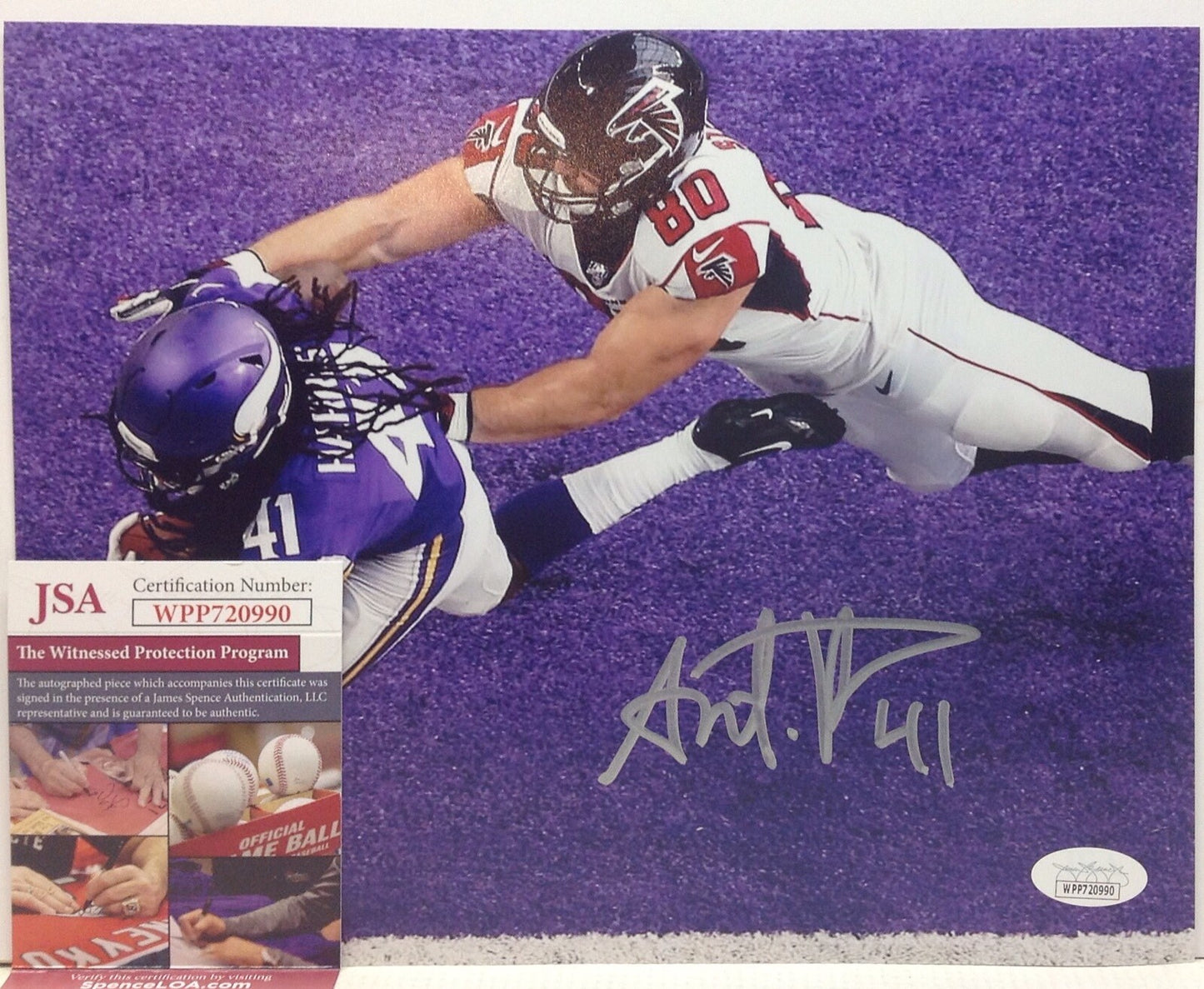 MINNESOTA VIKINGS ANTHONY HARRIS SIGNED 8x10 PHOTO10 JSA COA!!