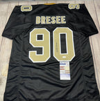 Bryan Bresee Autographed New Orleans Saints Black Custom Jersey – JSA COA