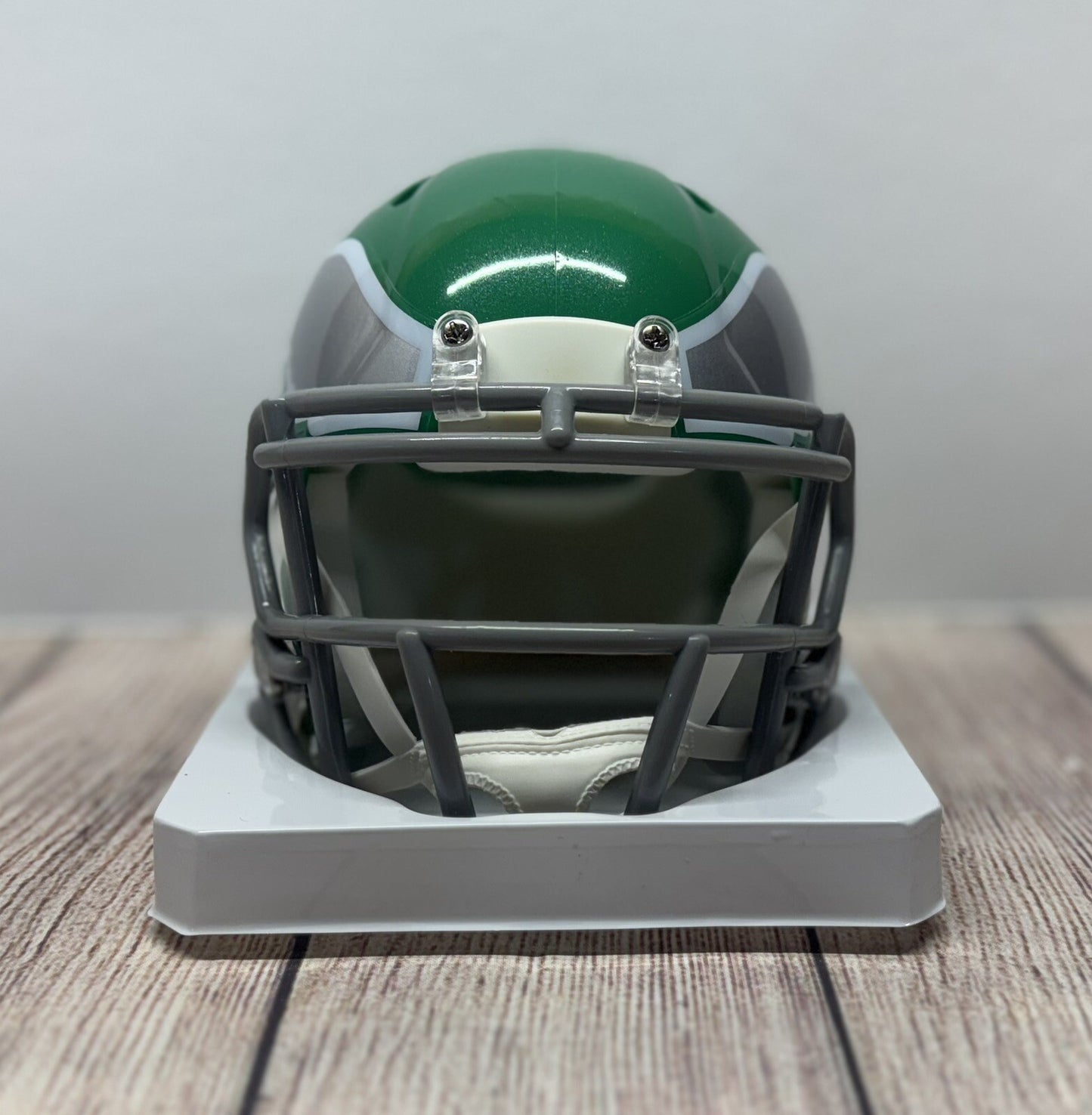 PHILADELPHIA EAGLES FLETCHER COX SIGNED KELLY GREEN SPEED MINI HELMET JSA COA