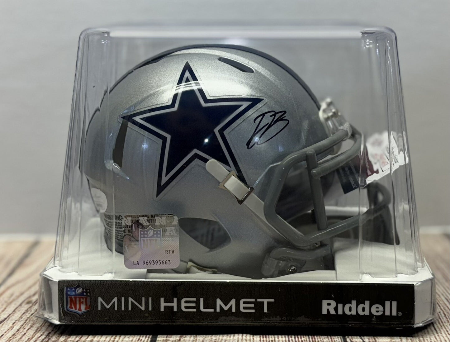 DALLAS COWBOYS DARON BLAND SIGNED  MINI HELMET  JSA COA