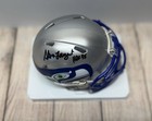 SEATTLE SEAHAWKS STEVE LARGENT SIGNED THROWBACK MINI HELMET BECKETT “HOF 95”