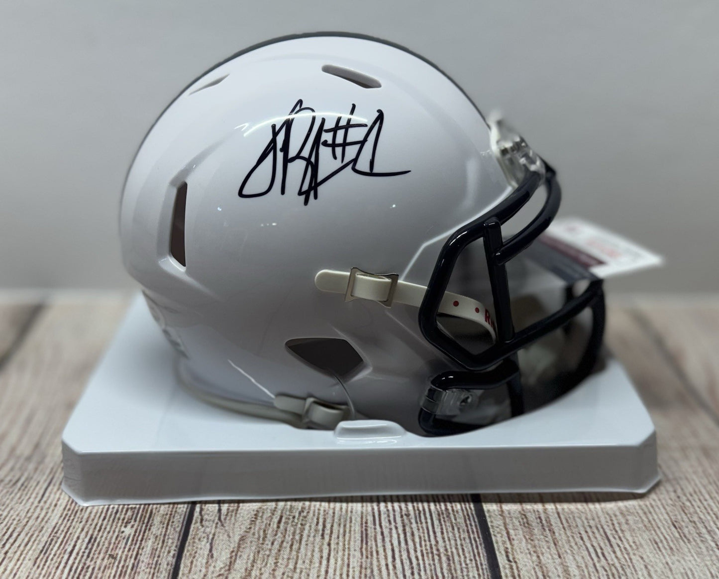 PENN STATE NITTANY LIONS JAYLEN REED SIGNED MINI HELMET JSA COA!!!
