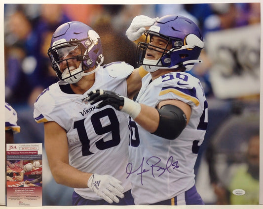 MINNESOTA VIKINGS GARRETT BRADBURY SIGNED 16X20 PHOTO1 JSA COA!!
