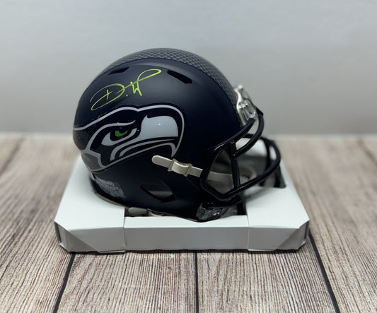 SEATTLE SEAHAWKS DEVON WITHERSPOON SIGNED SPEED MINI HELMET3 BECKETT COA!!