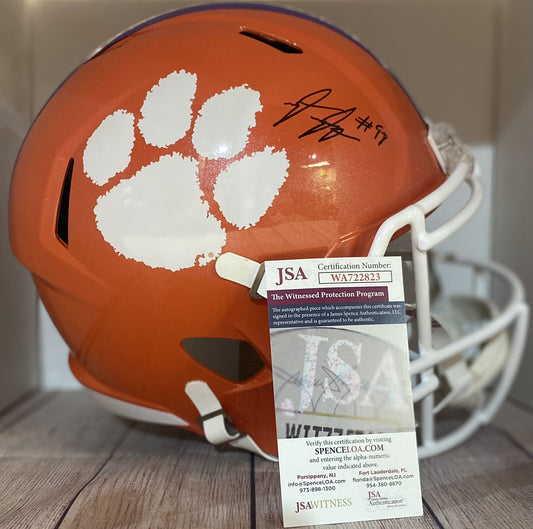 CLEMSON TIGERS MYLES MURPHY SIGNED FULLSIZE REPLICA HELMET  JSA COA