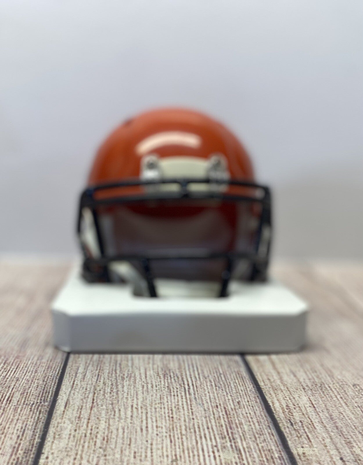 CHICAGO BEARS ROSCHON JOHNSON  SIGNED ORANGE MINI HELMET BECKETT COA!!!