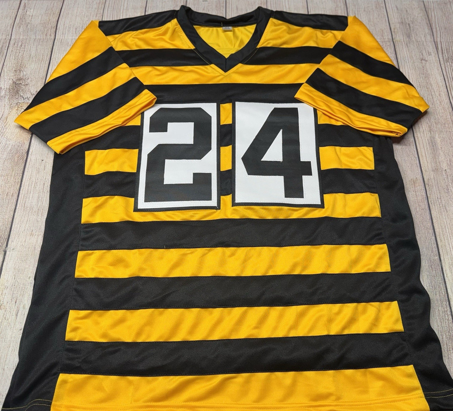 PITTSBURGH STEELERS JOEY PORTER JR SIGNED CUSTOM BUMBLEBEE JERSEY   JSA COA!!!!