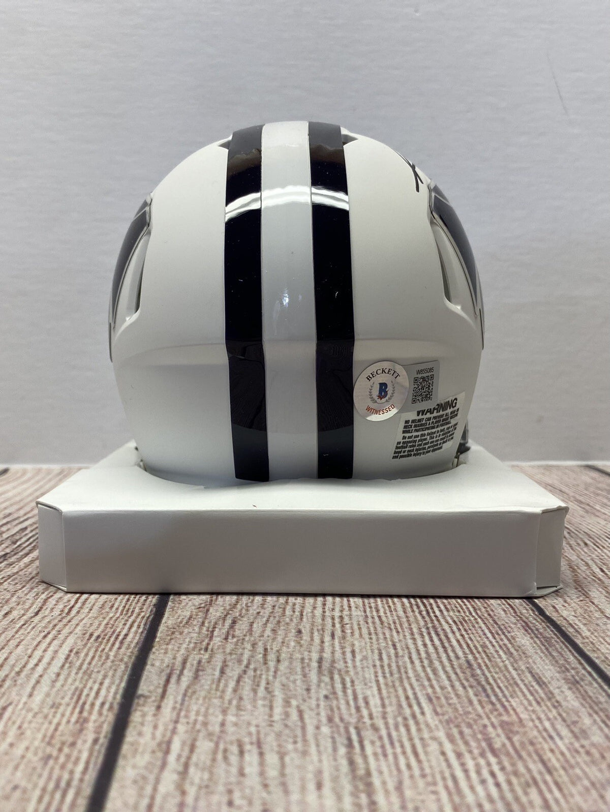 Kansas State Wildcats Felix Anudike-uzomah Autographed White Mini Helmet – Beckett COA