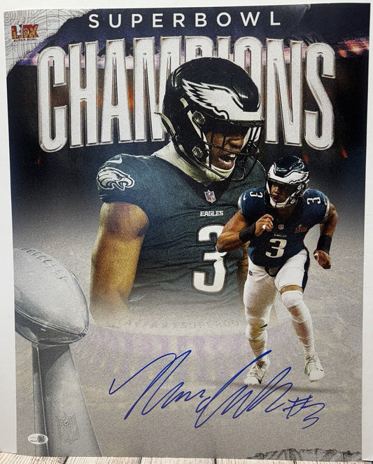 PHILADELPHIA EAGLES NOLAN SMITH JR SIGNED SB 16x20 PHOTO BECKETT COA!!!