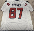 Cade Stover Autographed Houston Texans White Custom Jersey – Beckett COA