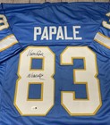PHILADELPHIA BELL (WFL) VINCE PAPALE SIGNED BLUE CUSTOM JERSEY “INVINCIBLE” JSA