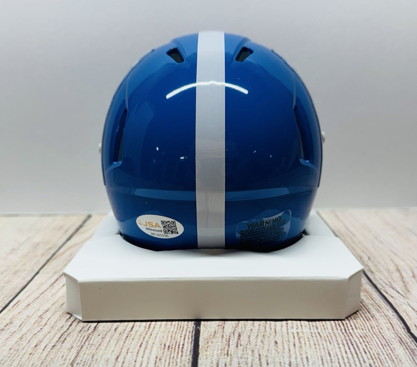 HOUSTON OILERS WARREN MOON SIGNED THROWBACK MINI HELMET JSA COA!!