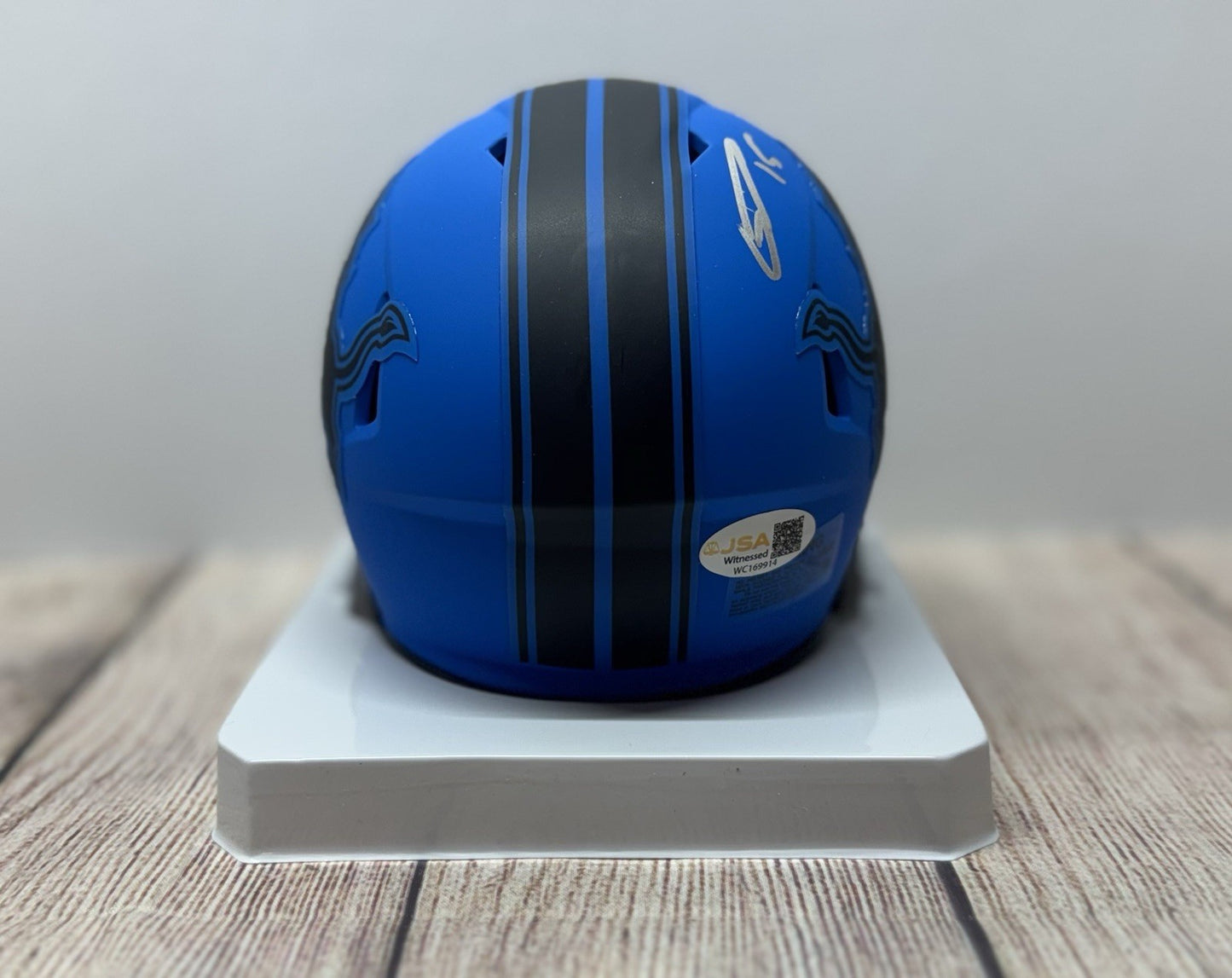 DETROIT LIONS GRANT STUARD RAVE MINI HELMET JSA COA!!