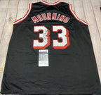 Alonzo Mourning Autographed Miami Heat Black Custom Jersey – JSA COA