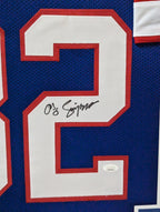 O.J. Simpson Stat Autographed Buffalo Bills Blue Custom Jersey – JSA COA