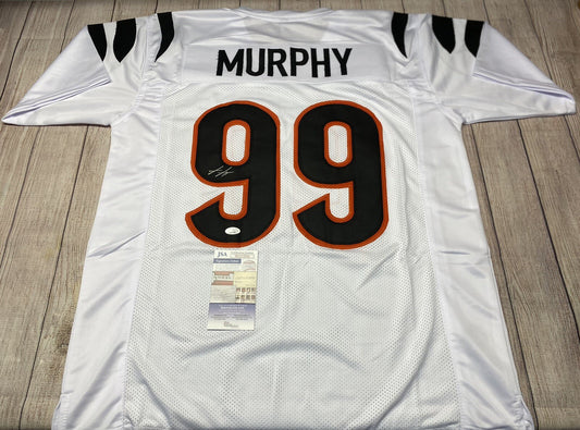 CINCINNATI BENGALS MYLES MURPHY SIGNED WHITE JERSEY JSA  COA!!!