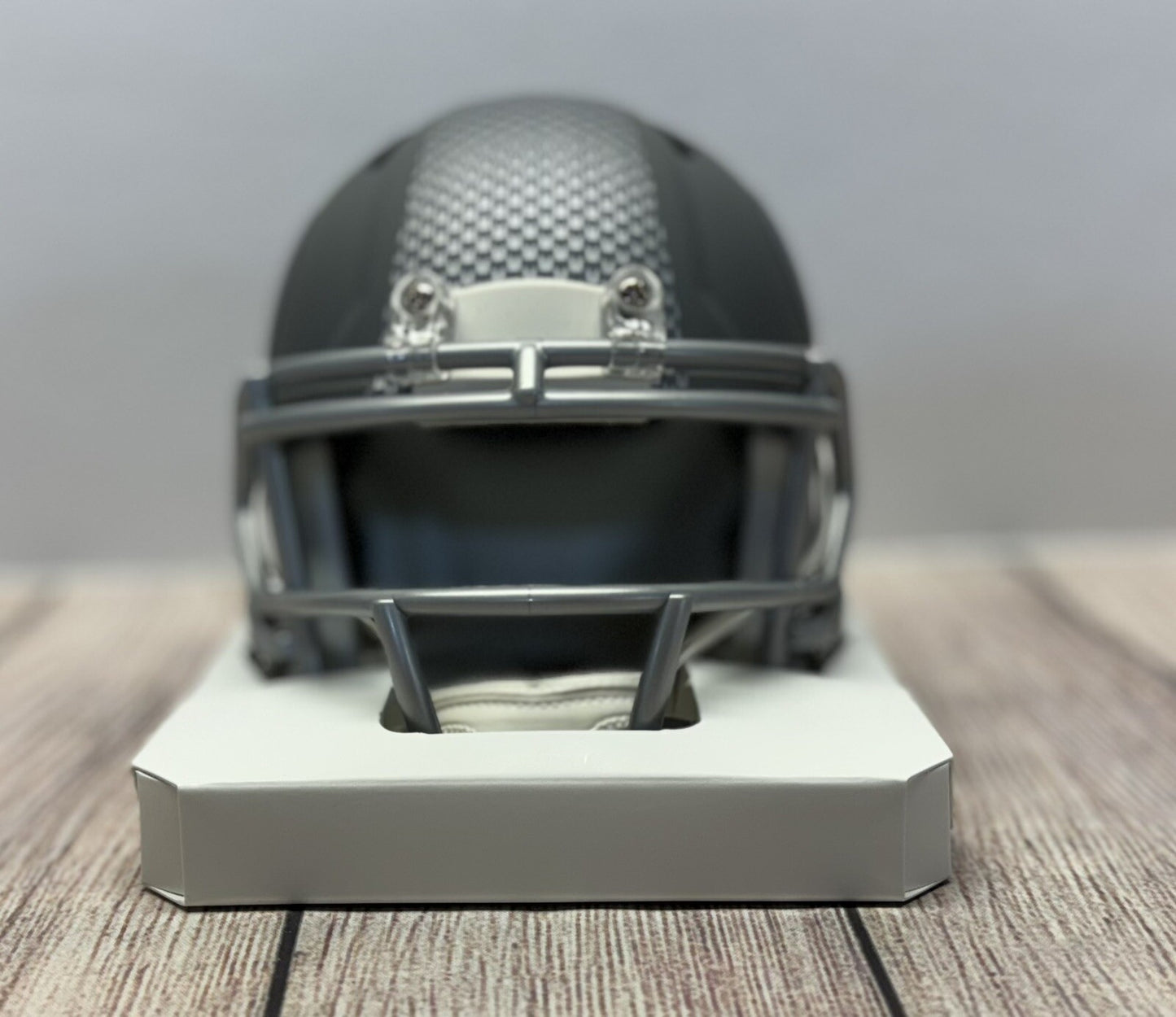 SEATTLE SEAHAWKS DEVON WITHERSPOON SIGNED SLATE MINI HELMET  BECKETT COA!!!