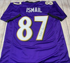 Qadry Ismail autographed Baltimore Ravens purple custom jersey with JSA COA