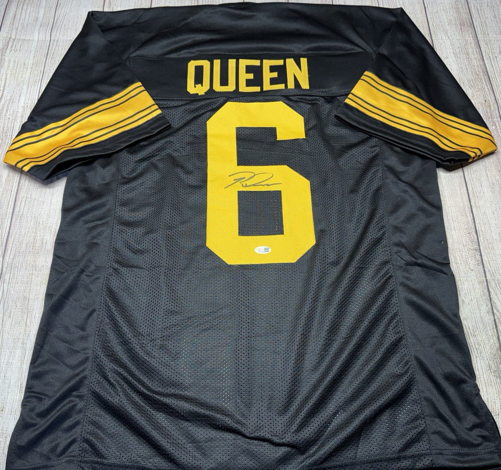 Patrick Queen autographed Pittsburgh Steelers Color Rush custom jersey with JSA COA