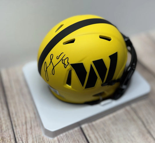 WASHINGTON COMMANDERS SIGNED JAYLIN LANE RAVE MINI HELMET BECKETT COA!!