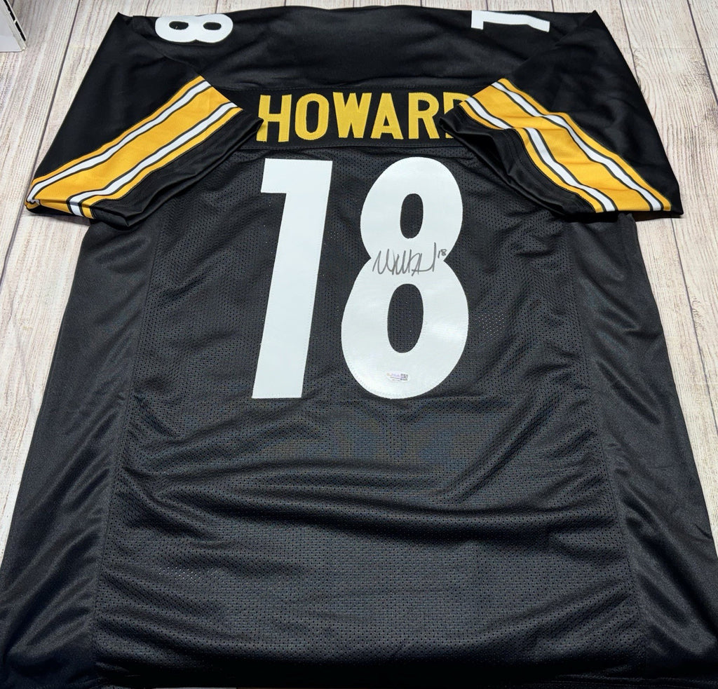 Will Howard autographed Pittsburgh Steelers black custom jersey with JSA COA