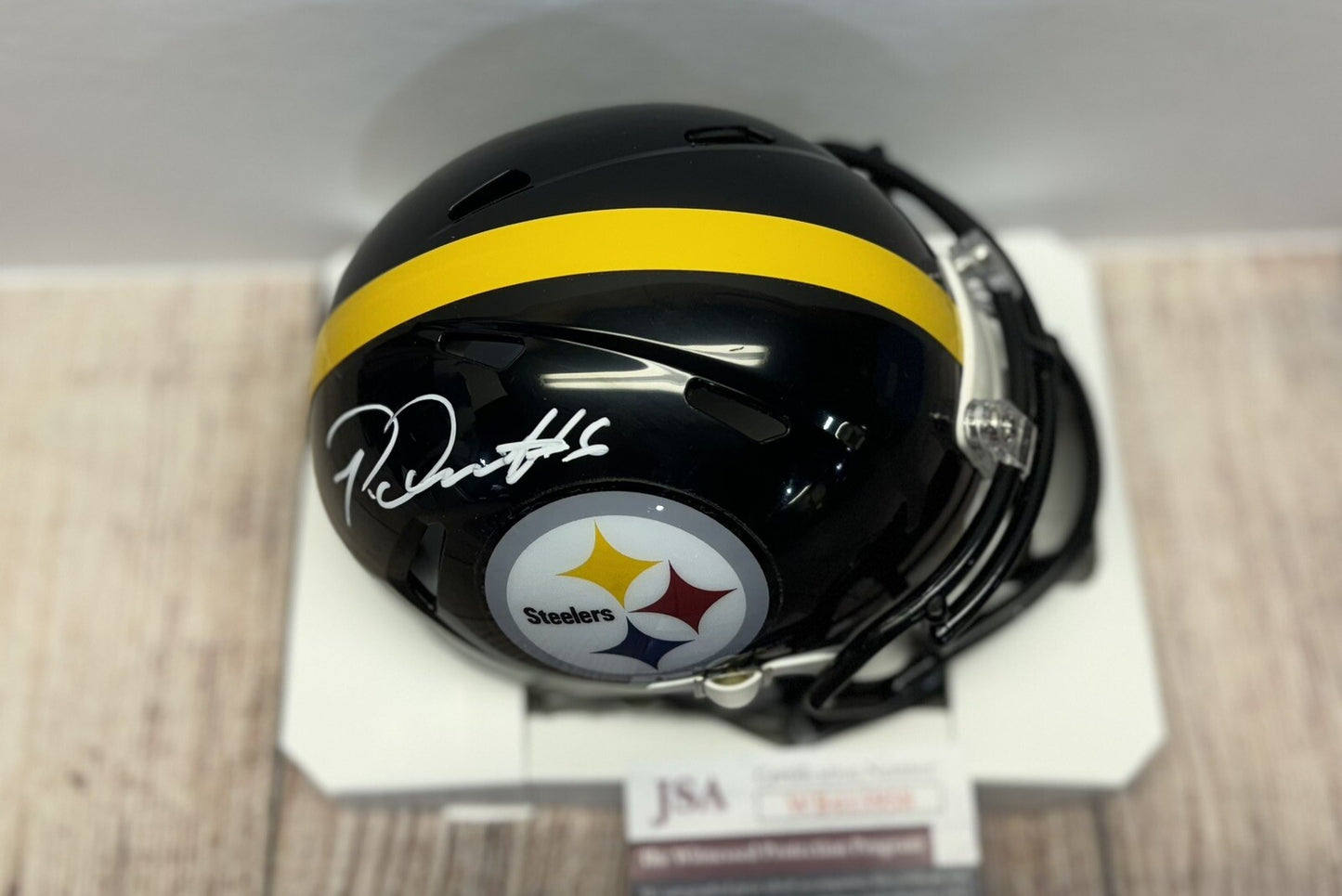 PITTSBURGH STEELERS PATRICK QUEEN SIGNED MINI HELMET JSA COA!!!